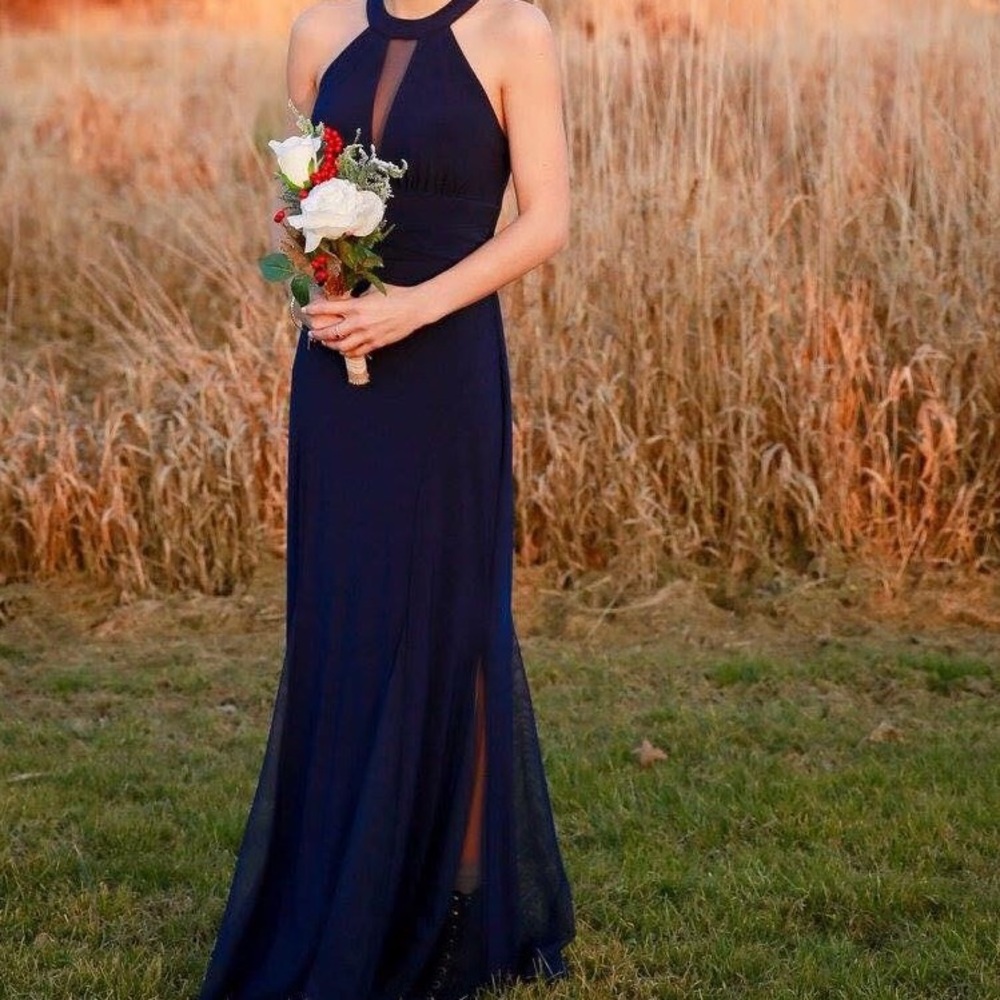 Navy blue dress
